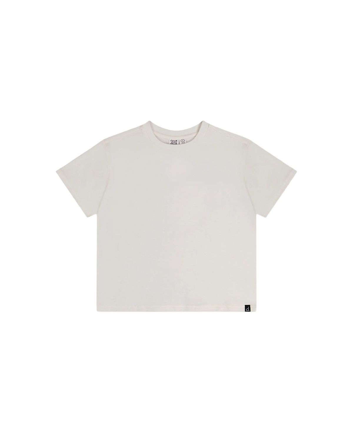 Deux par Deux Girls' Relaxed Heavy Jersey Wide Short Sleeve T-Shirt - Little Kid