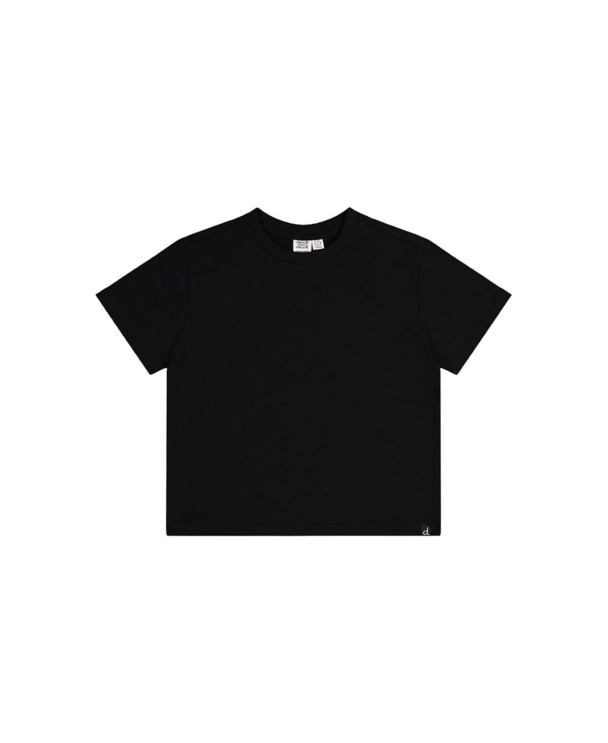 Deux par Deux Girls' Relaxed Heavy Jersey Wide Short Sleeve T-Shirt - Little Kid