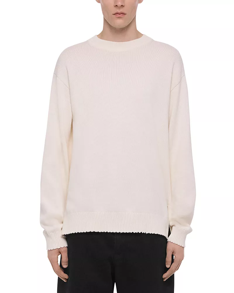 Helmut Lang Distressed Crewneck Sweater