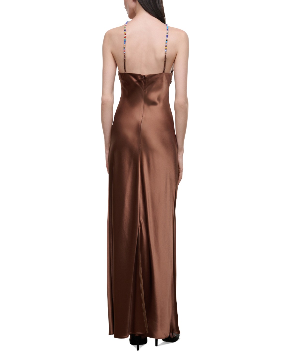 Cadence Satin Halter Dress