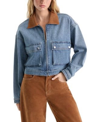 The Denim Swing Cropped Jacket
