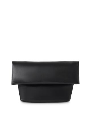 Finn Puffer Leather Clutch