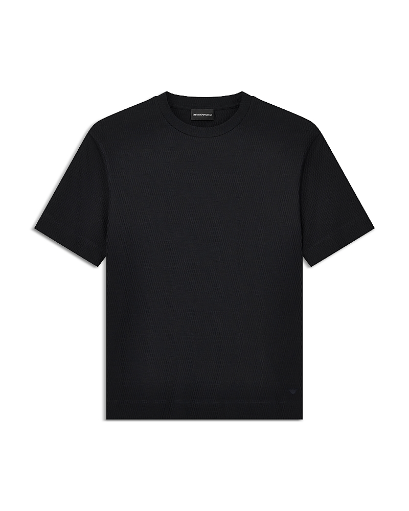 Emporio Armani Jacquard Cotton Jersey T-Shirt
