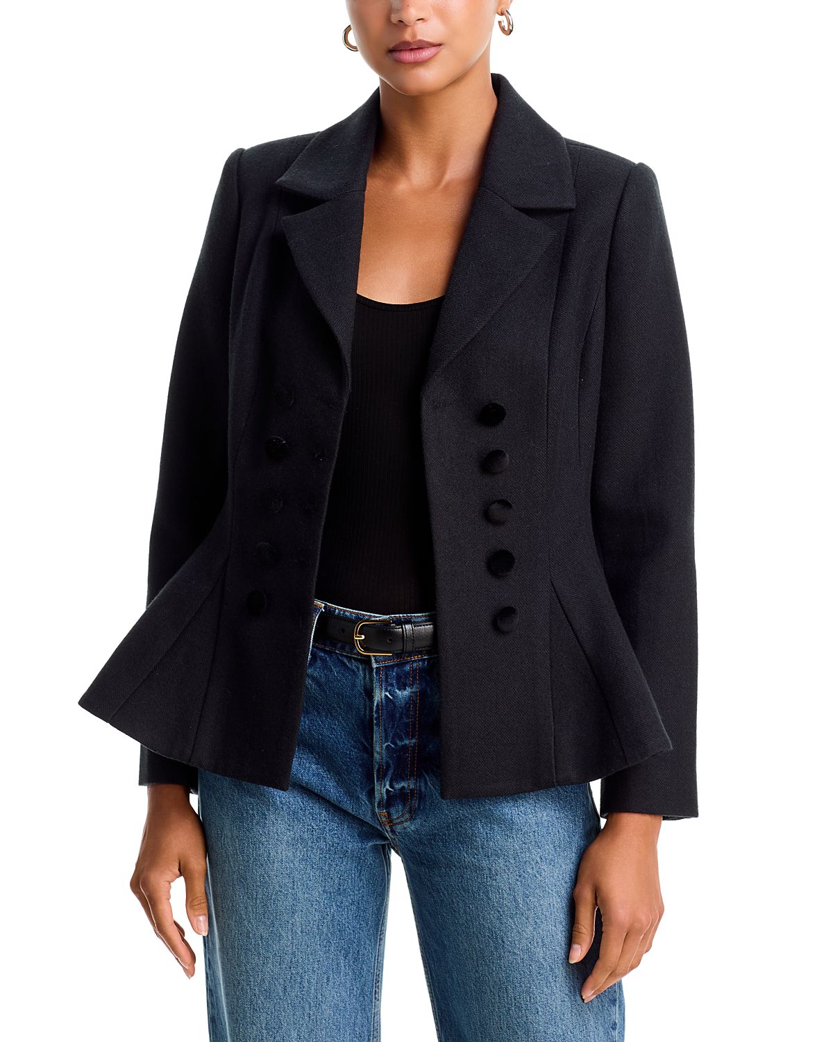 Aqua Peplum Slim Fit Blazer - Exclusive
