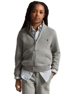 Boys' Cotton Full Zip Sweater - Little Kid, Big Kid