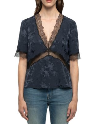 Tedoxa Jacqurd Horses Silk Top