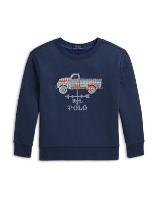 Boys' Patchwork Truck Fleece Sweatshirt - Little Kid
