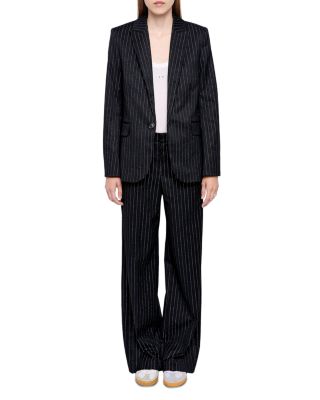 Valser Taill Pinstripe Blazer