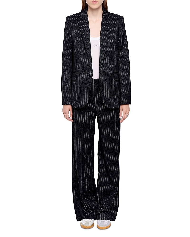Zadig & Voltaire Valser Taill Pinstripe Blazer