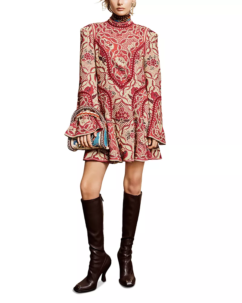 Alemais Kenny Printed Mini Dress