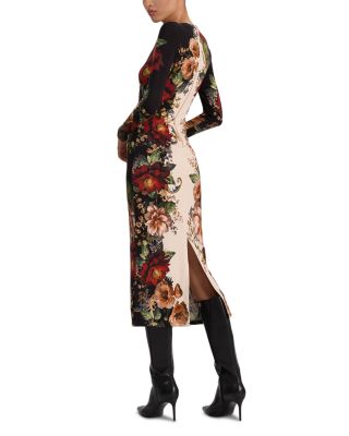 Delora Long Sleeve Midi Dress - thumbnail 4