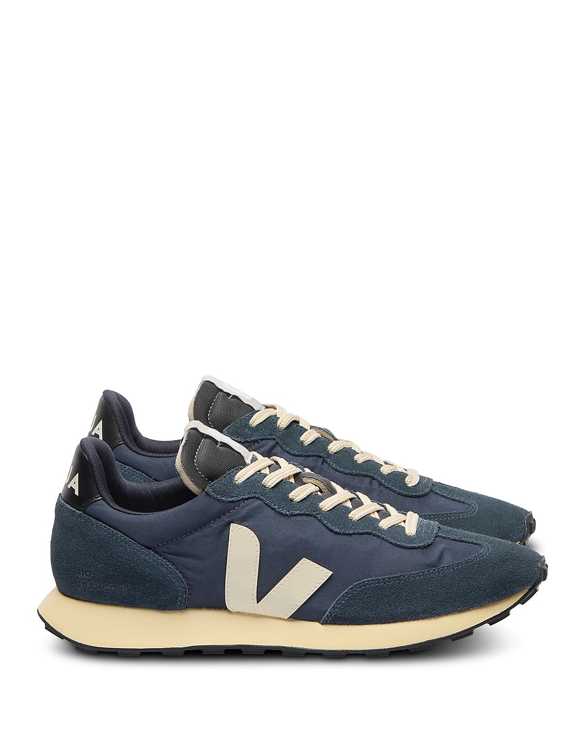Veja Men's Rio Branco Ii Lite Suede Overlays Retro Sneakers