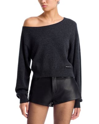 Wool Off-the-Shoulder Sweater