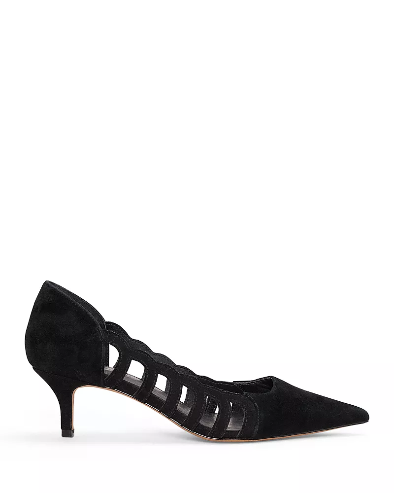 Phase Eight Women's Cut Out Suede Pumps