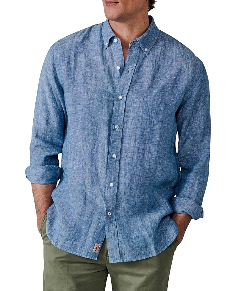Aubin Worlaby Linen Long Sleeve Shirt