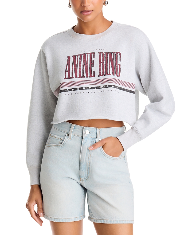 Anine Bing Sporty Cropped Sweatshirt