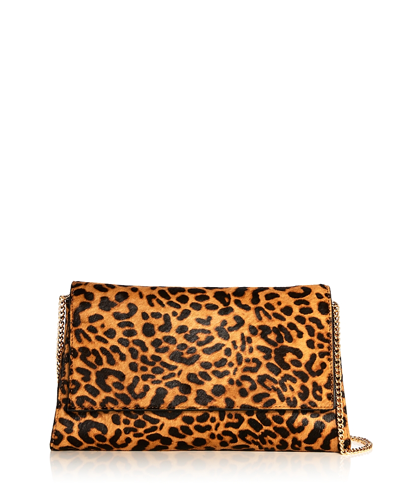Aqua Small Calf Hair Clutch - Exclusive