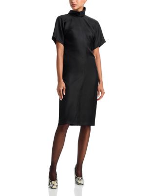 Toteme Silk Reverse Collar Dress