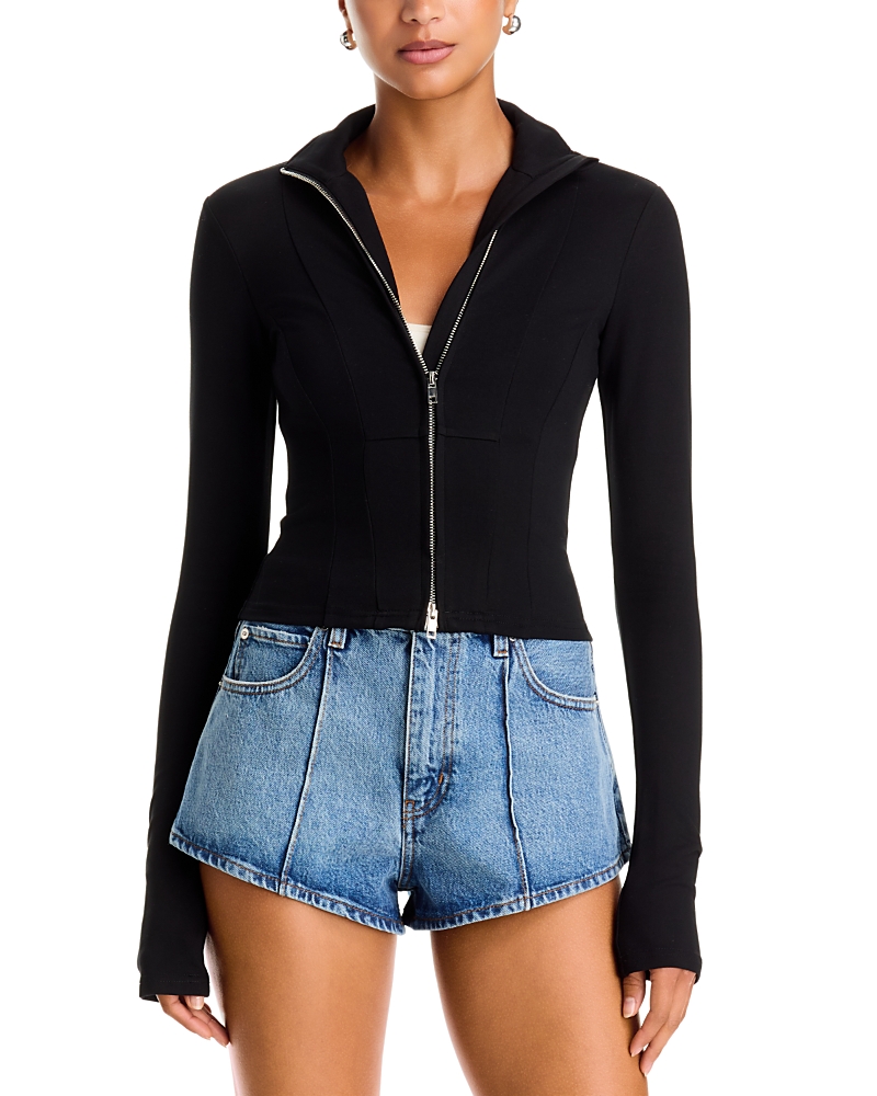 Danielle Guizio Eloise Zip Front Jacket