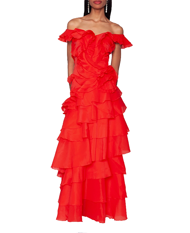 Shani Tiered Ruffle Gown