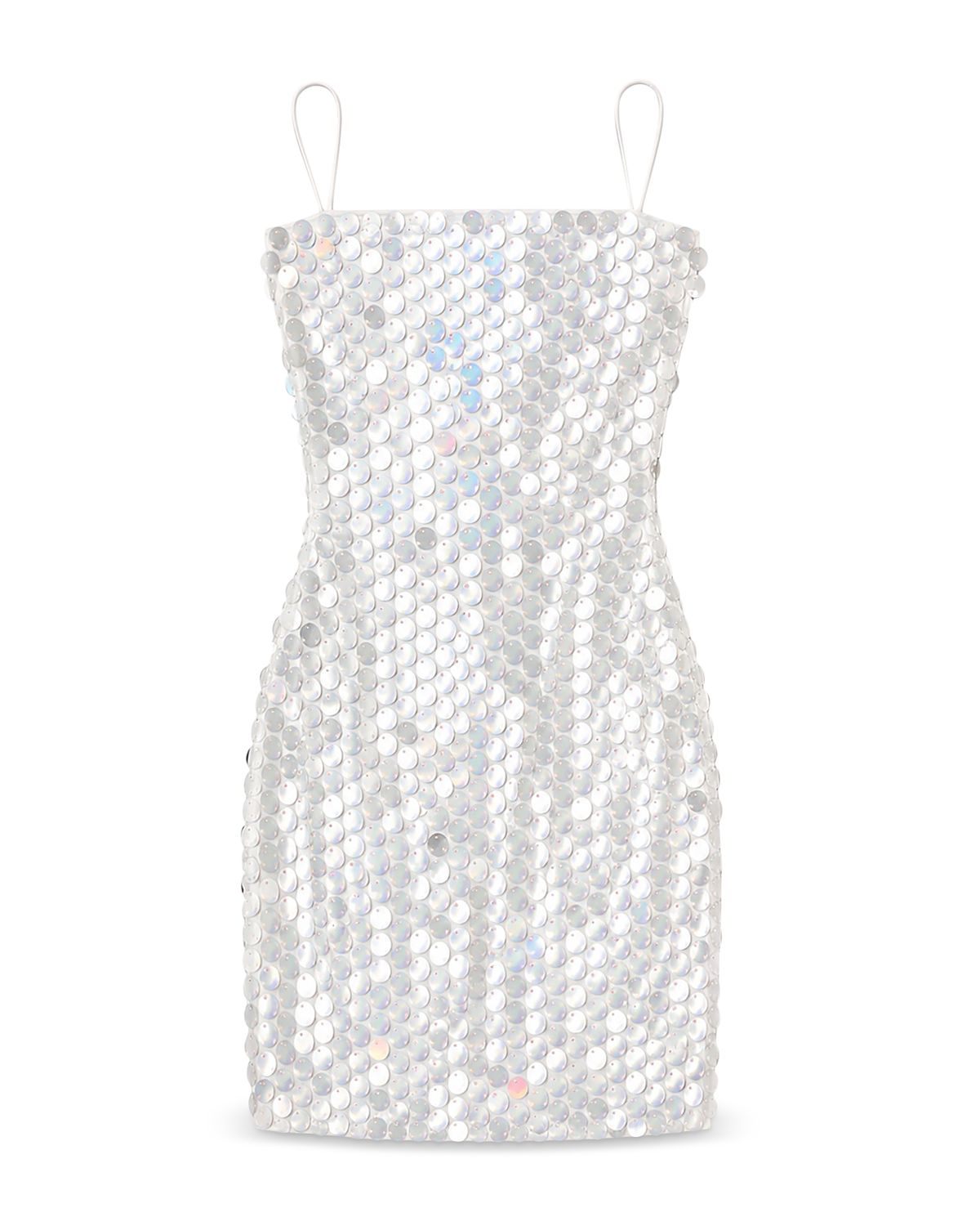 Theme Girls' Davie White Disco Sequin Dress - Big Kid