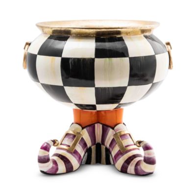 Witch's Boot Cauldron Candy Dish