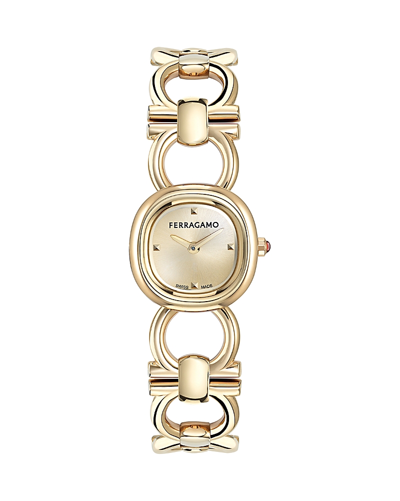 Ferragamo Double Gancini Petite Bracelet Watch, 21mm