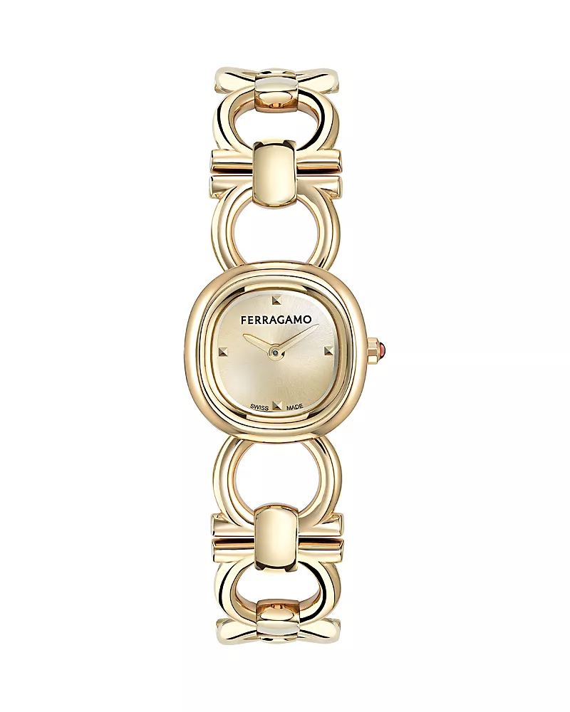 Ferragamo Double Gancini Petite Bracelet Watch, 21mm