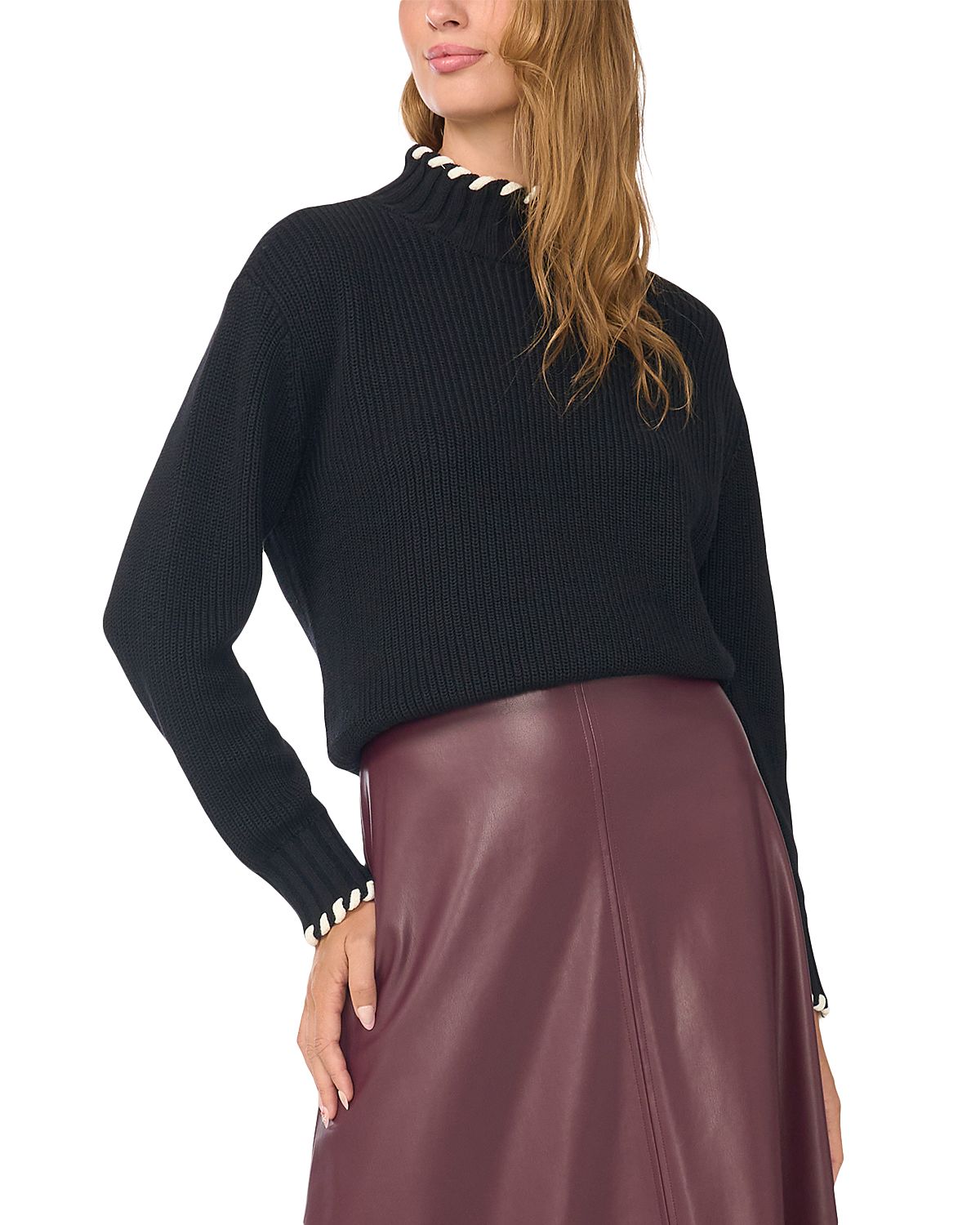 Vince Camuto Mock Neck Sweater