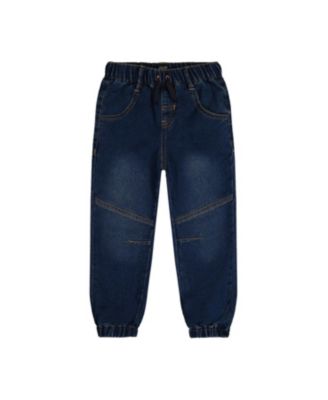 Boys' French Terry Denim Relaxed Jogger Pants - Little Kid
