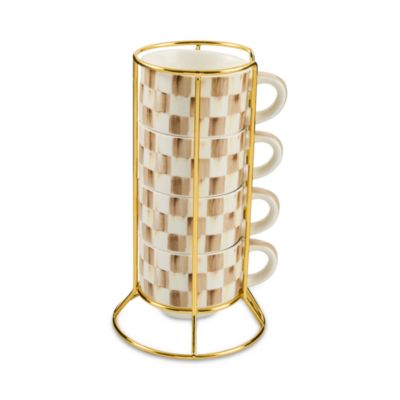 Courtly Check Cappuccino Cup Tower