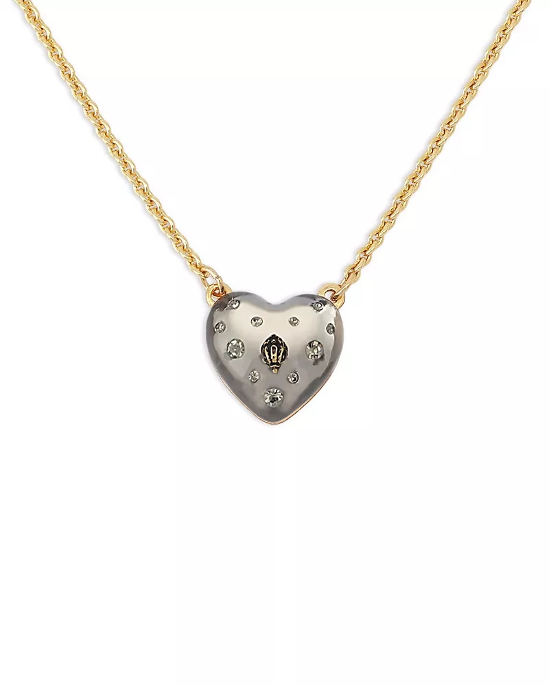 Kurt Geiger London Signature Eagle Heart Pendant Necklace, 16
