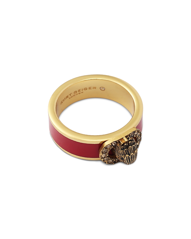 Kurt Geiger London Signature Chelsea Eagle Band Ring · 8