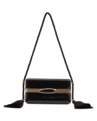 Roma Leather & Aluminum Shoulder Bag
