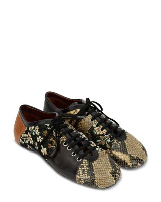 Women's Ballerina Patchwork Leather Sneakers