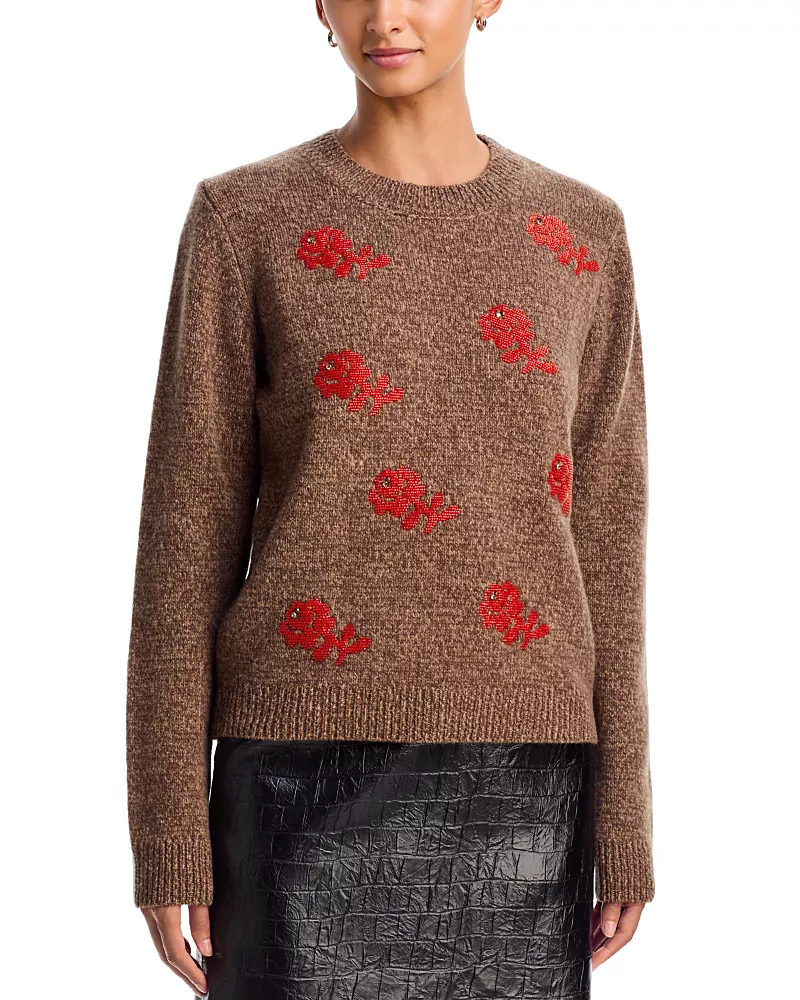 Essentiel Antwerp Korine Embroidered Pullover Sweater