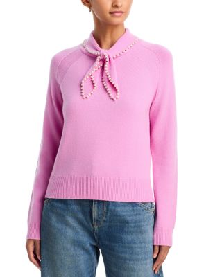 Kasa Beaded Trim Wool Pullover