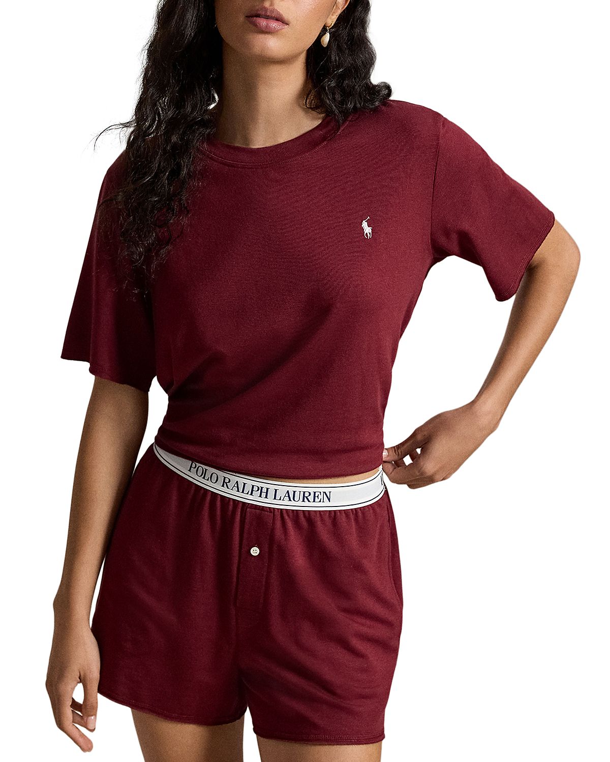 Polo Ralph Lauren Terry Short Sleeve Shorty Set