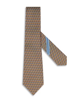 Printed ZEGNA's Founder's Pen Pattern Silk Classic Tie