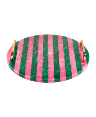  Tanda Resin Round Tray , 14" x 14" x 2.5"