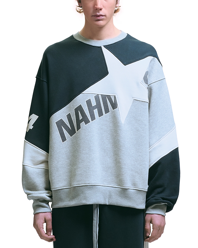 Nahmias Mvp Logo Star Cotton Crewneck Sweatshirt