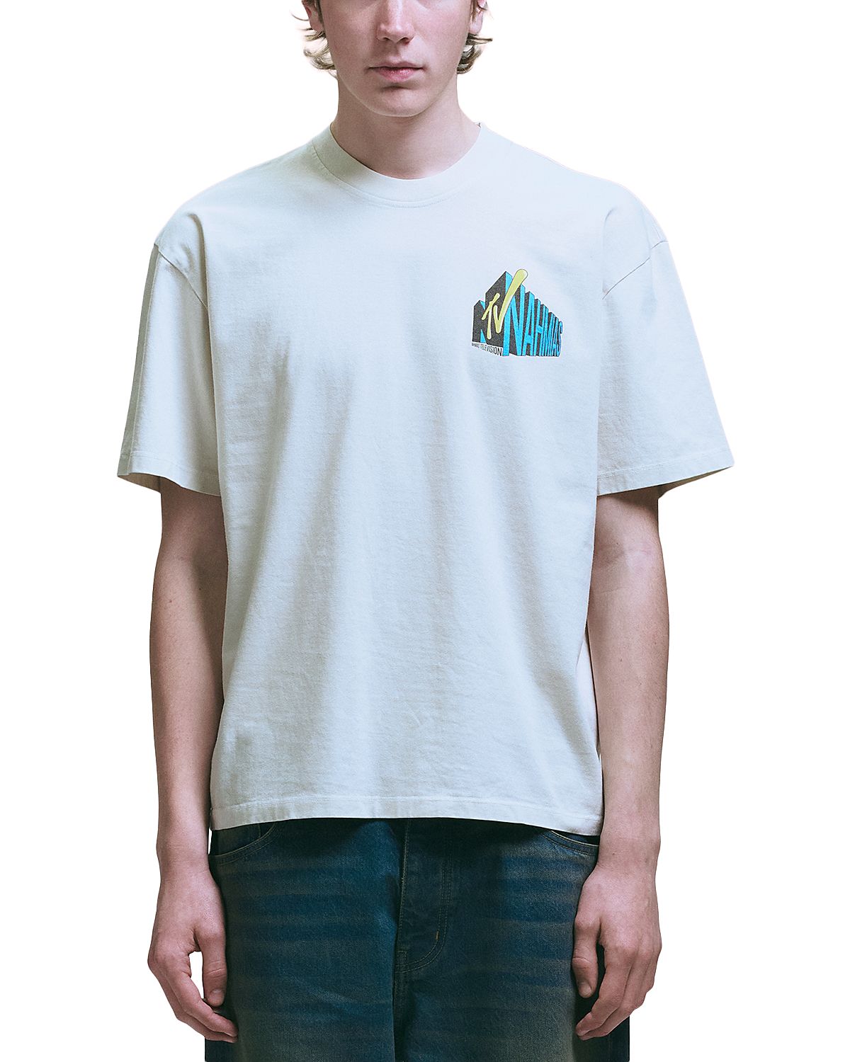 Nahmias Tv Boxy Crewneck Tee