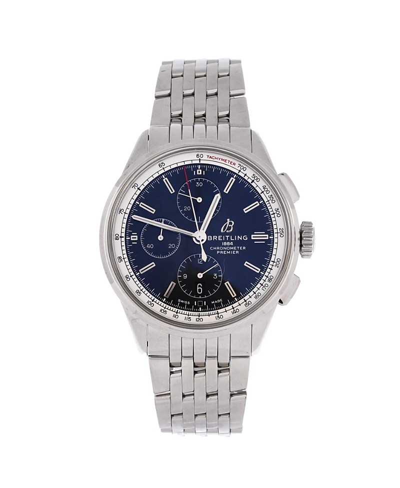 Pre-Owned Breitling Premier Chronograph Automatic Watch in Stainless Steel 42mm