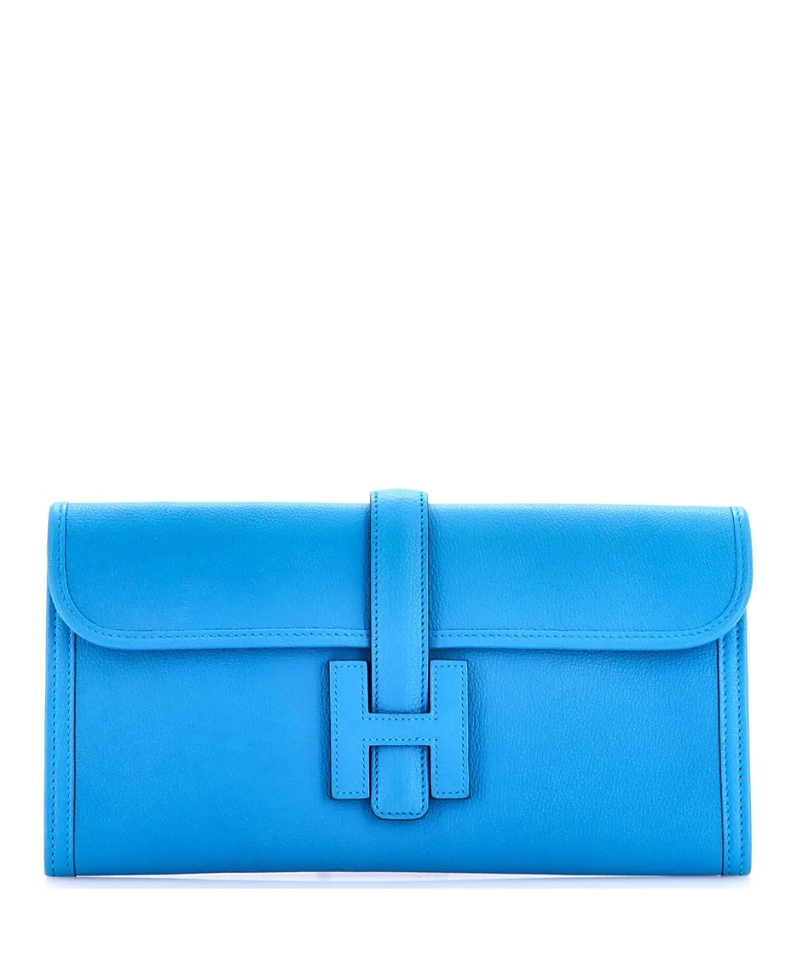 Pre-Owned HERMES 29 Jige Elan Clutch Chevre Mysore