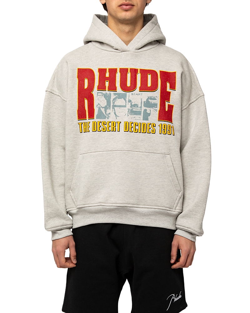 R H U D E Desert Graphic Print Hoodie