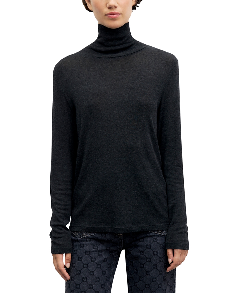 Gerard Darel Reine Merino Wool Short Sleeve Sweater