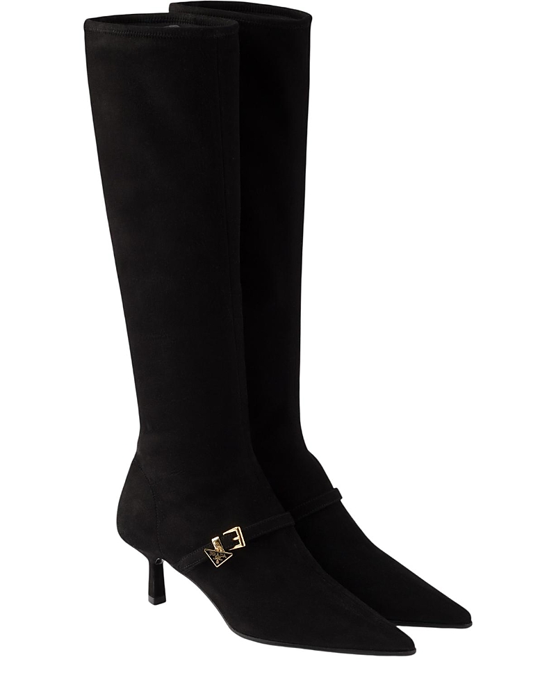 Prada Women's Stretch Suede Boots