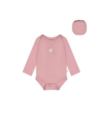 Girls' Organic Cotton Long Sleeve Hedgehog Romper - Baby