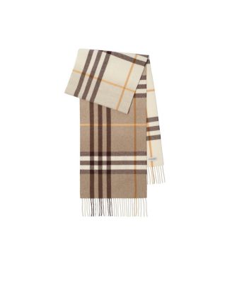  Gradient Check Cashmere Scarf