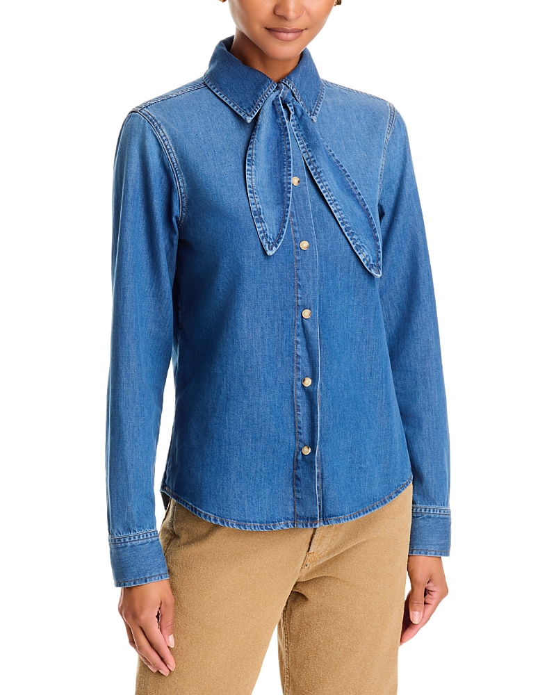 Frame The Clementine Denim Shirt In Hideaway